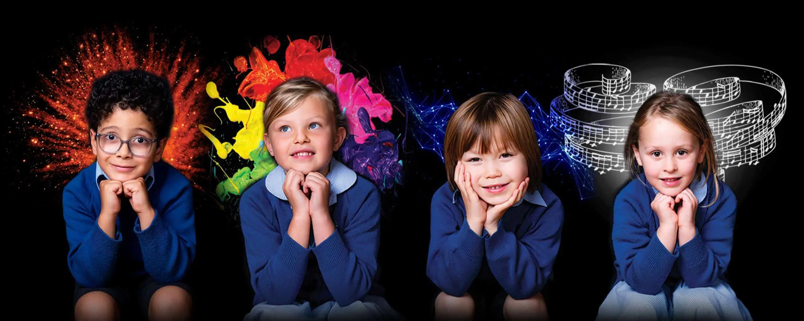 Ipswich School Prep pupils smile for a photograph.