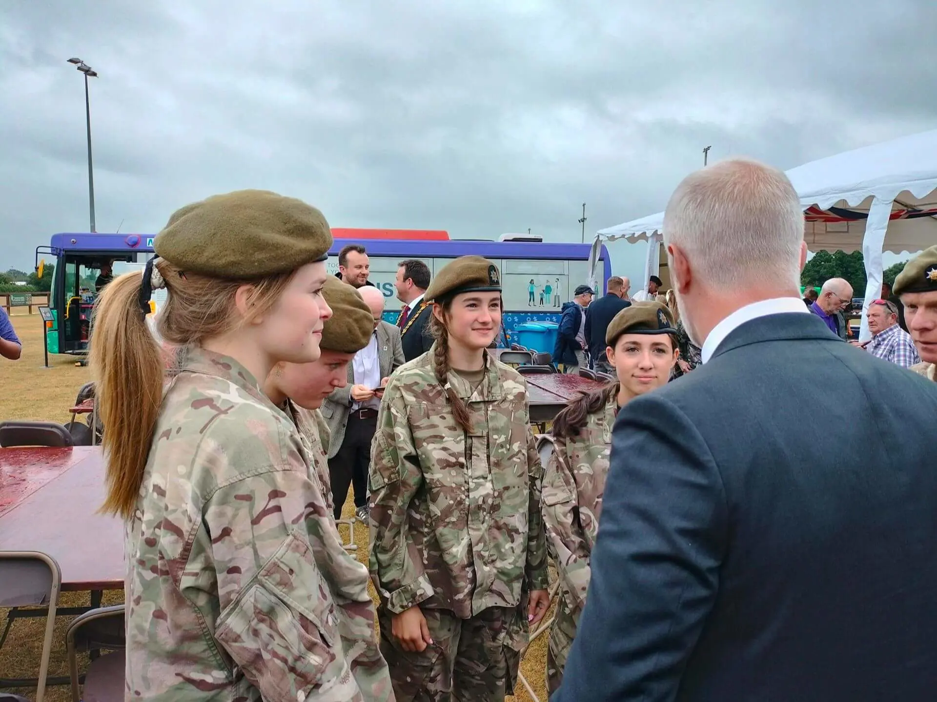 Ipswich School students at the CCF Bigger Breakfast Event.