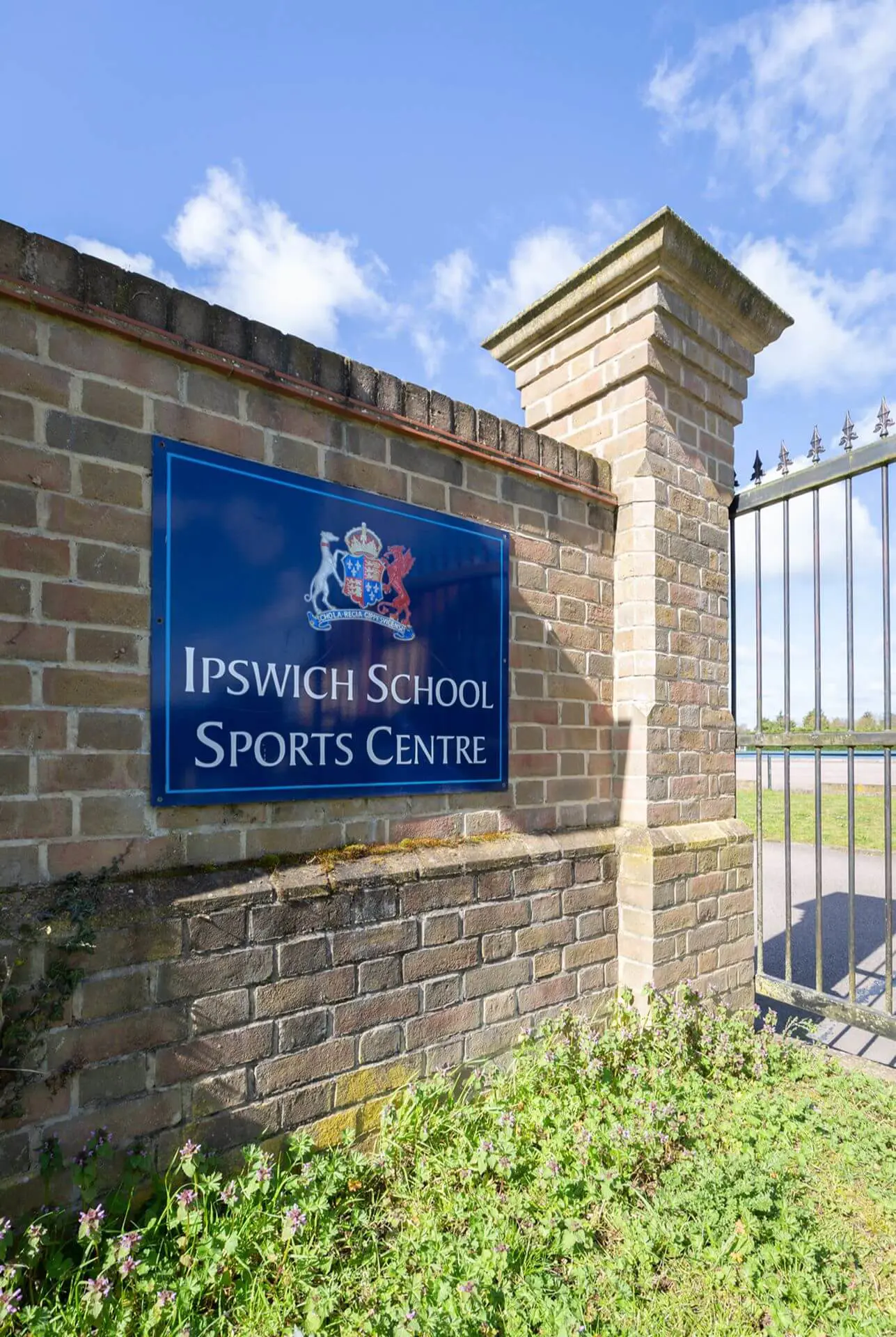 Ipswich School Sports Centre Sign
