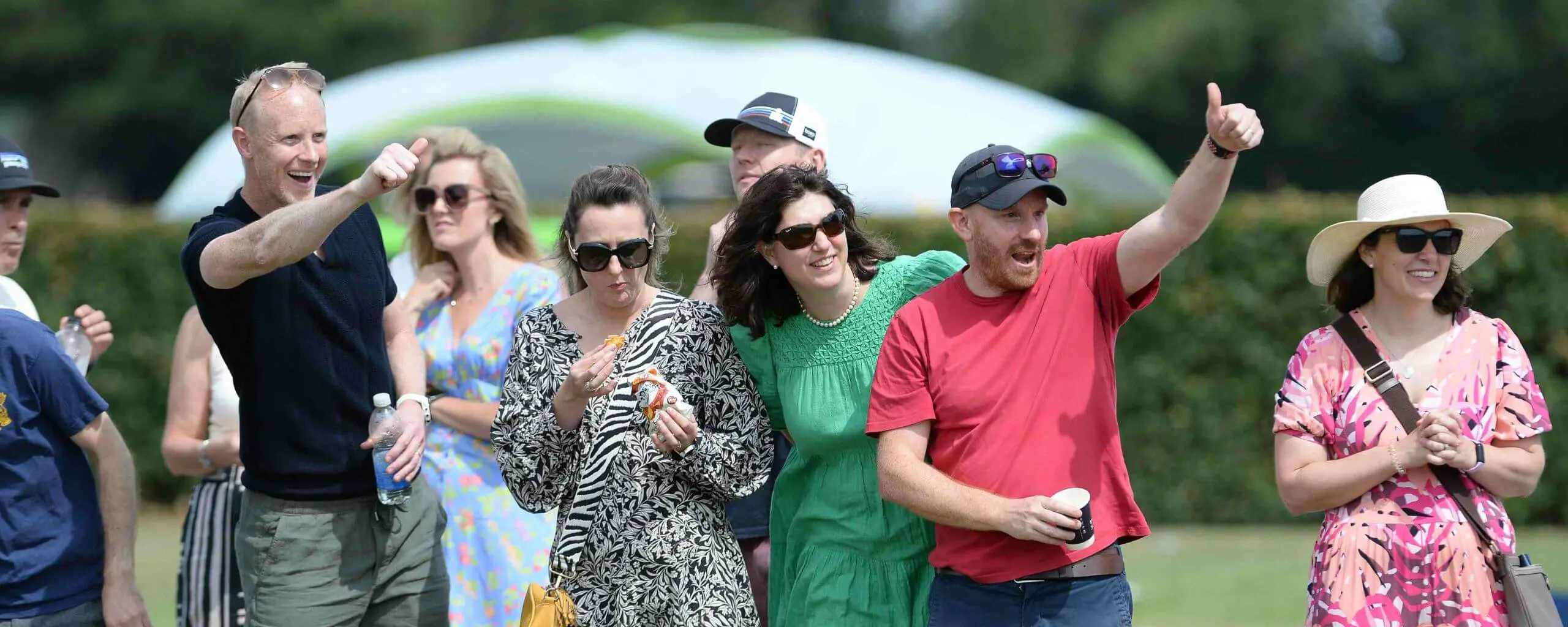 Ipswich School parents cheering at a school sports event
