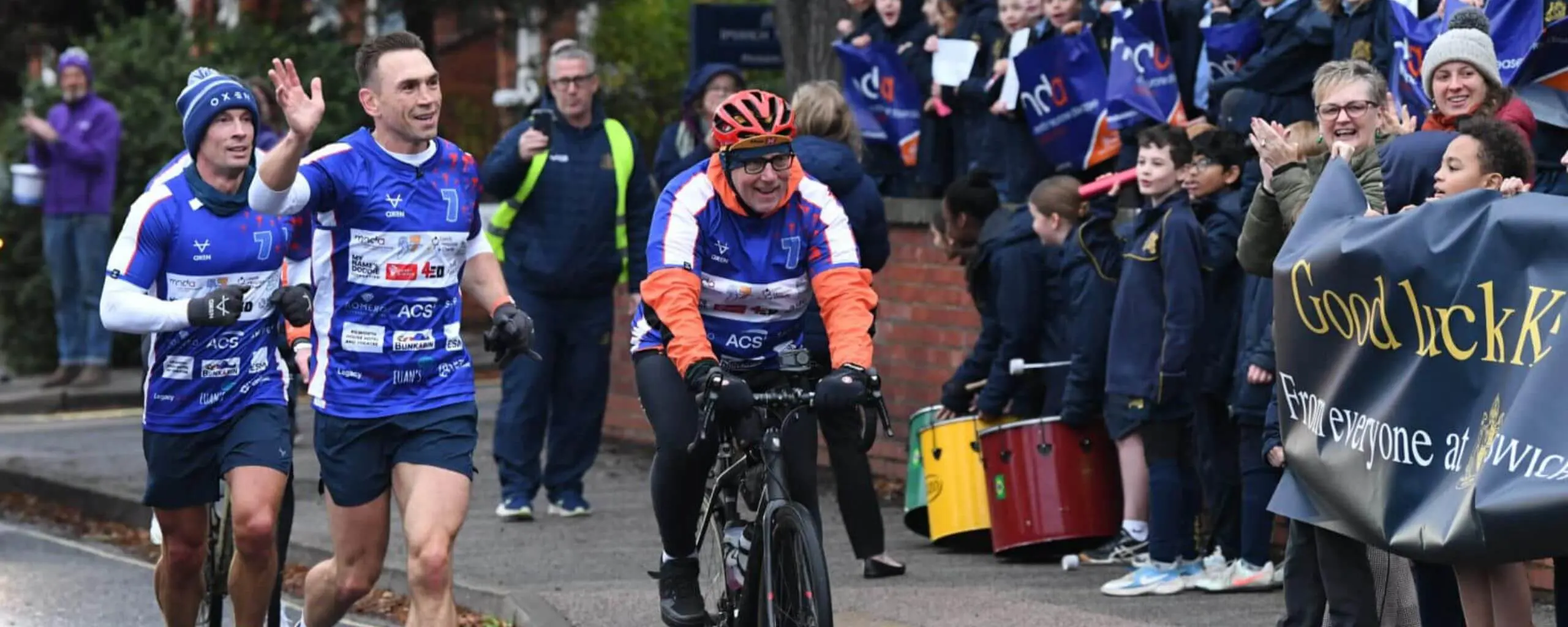 Rugby legend and Motor Neurone Disease (MND) campaigner Kevin Sinfield running an ultra marathon as part of his latest fundraising challenge.
