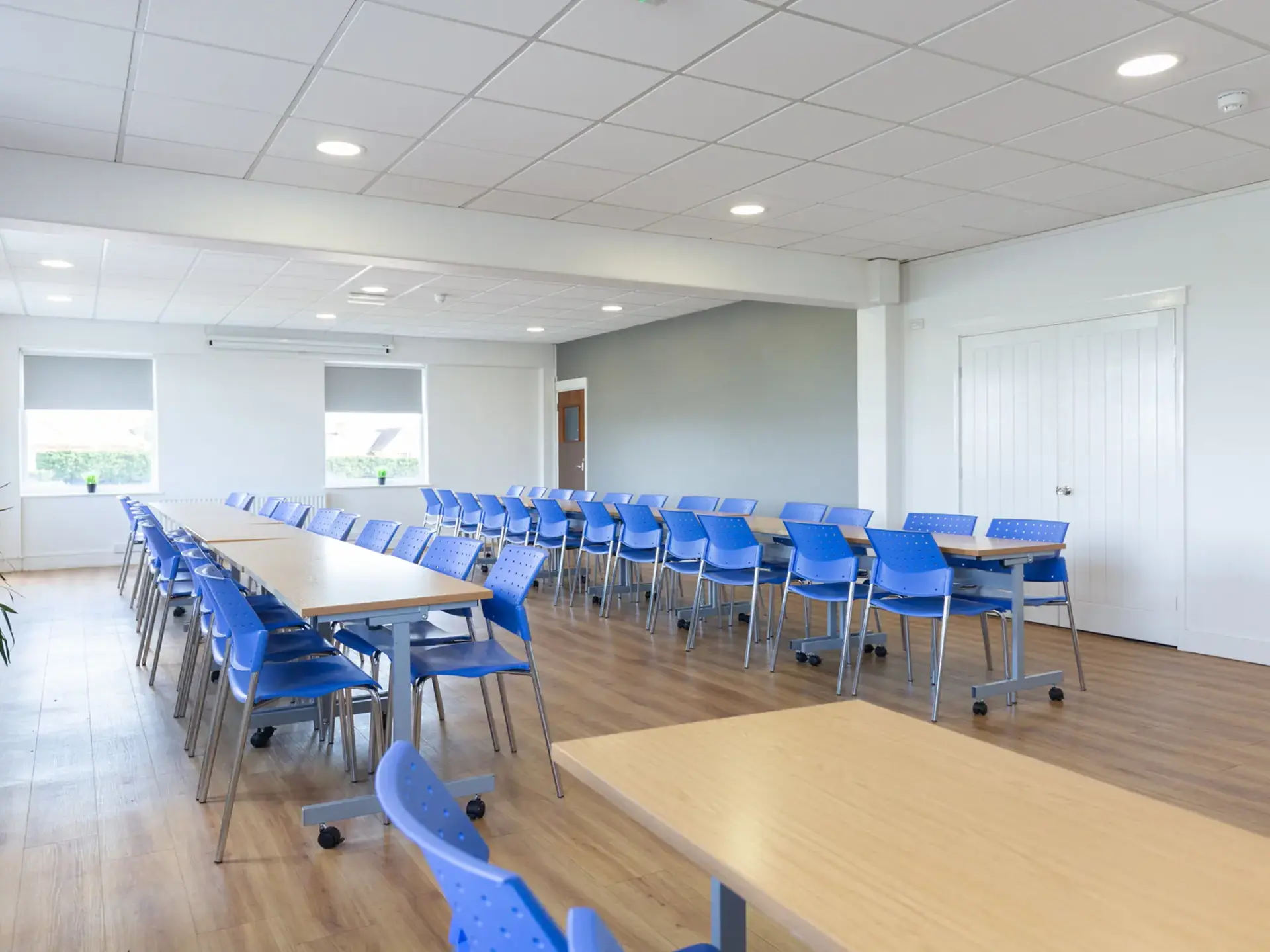 Rushmere Studio set up with long tables
